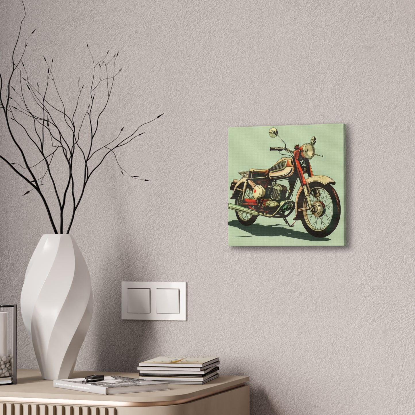 Motorcycle - Canvas Stretched, 0.75"