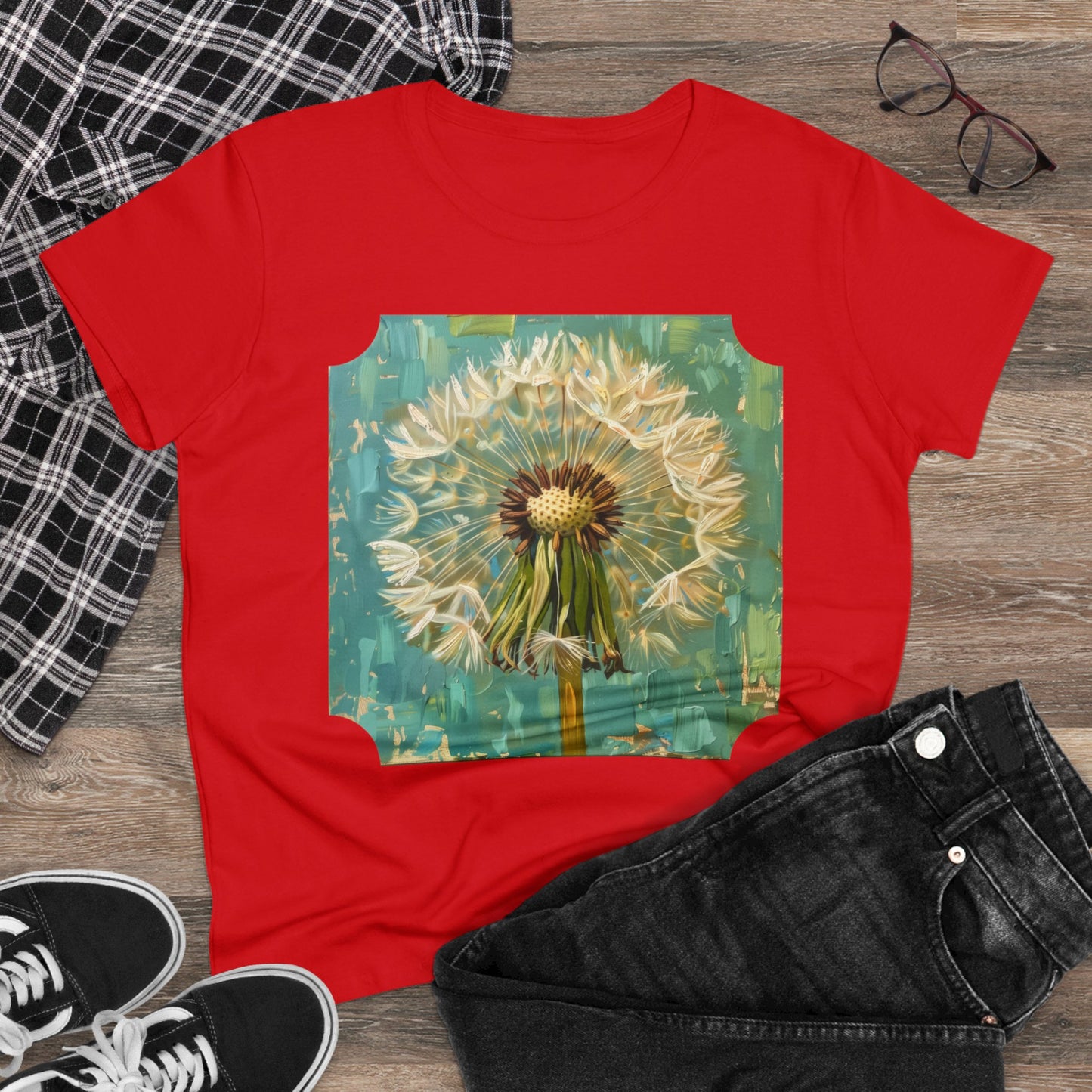 Dandelion - Flowers - Women's Midweight Cotton Tee