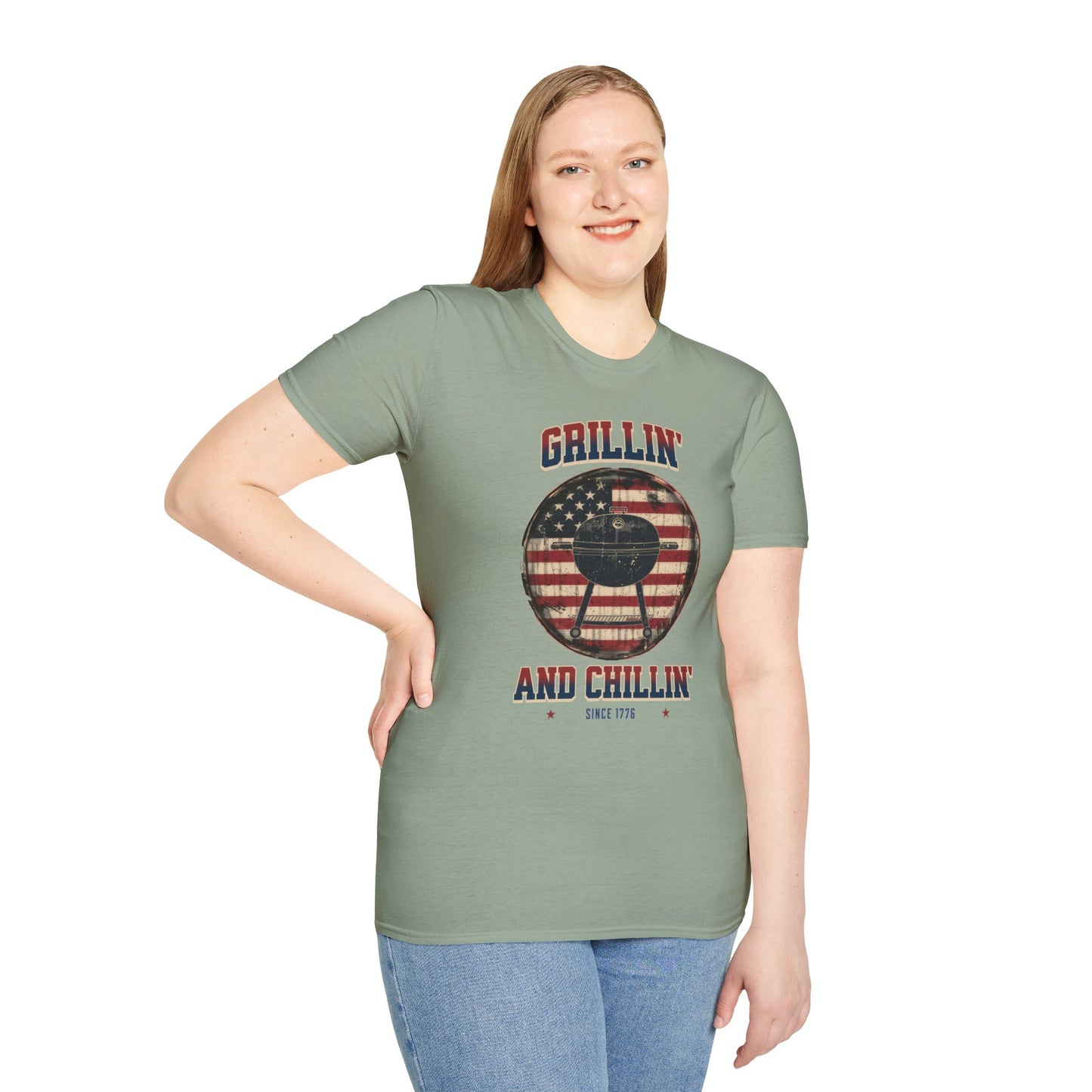 Grillin and Chillin - Unisex Softstyle T-Shirt