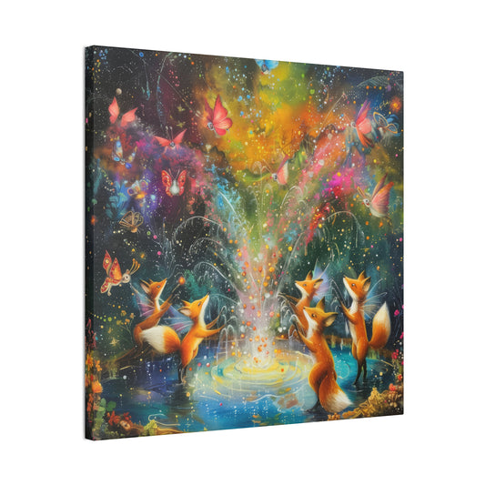 Fairy Fox Festival - Canvas Stretched, 0.75"