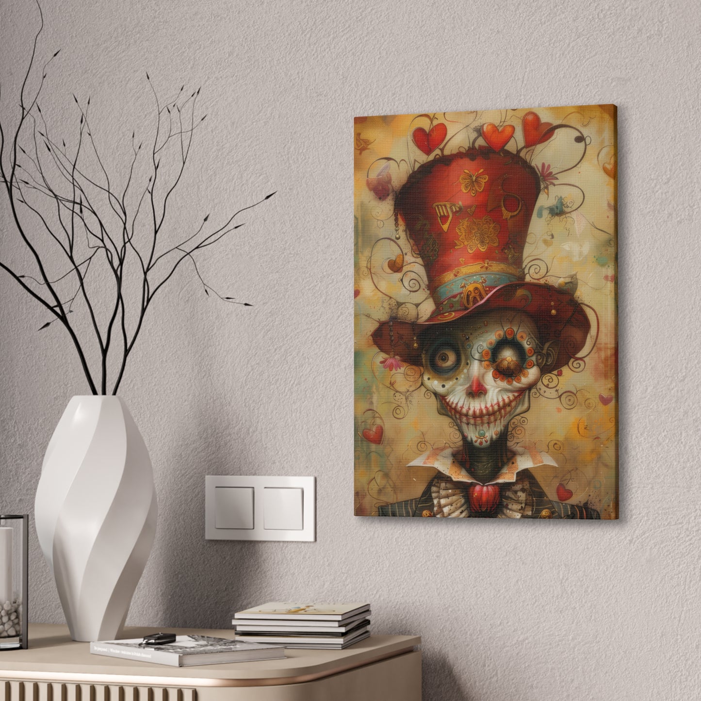 Top Hat - Canvas Stretched, 0.75"