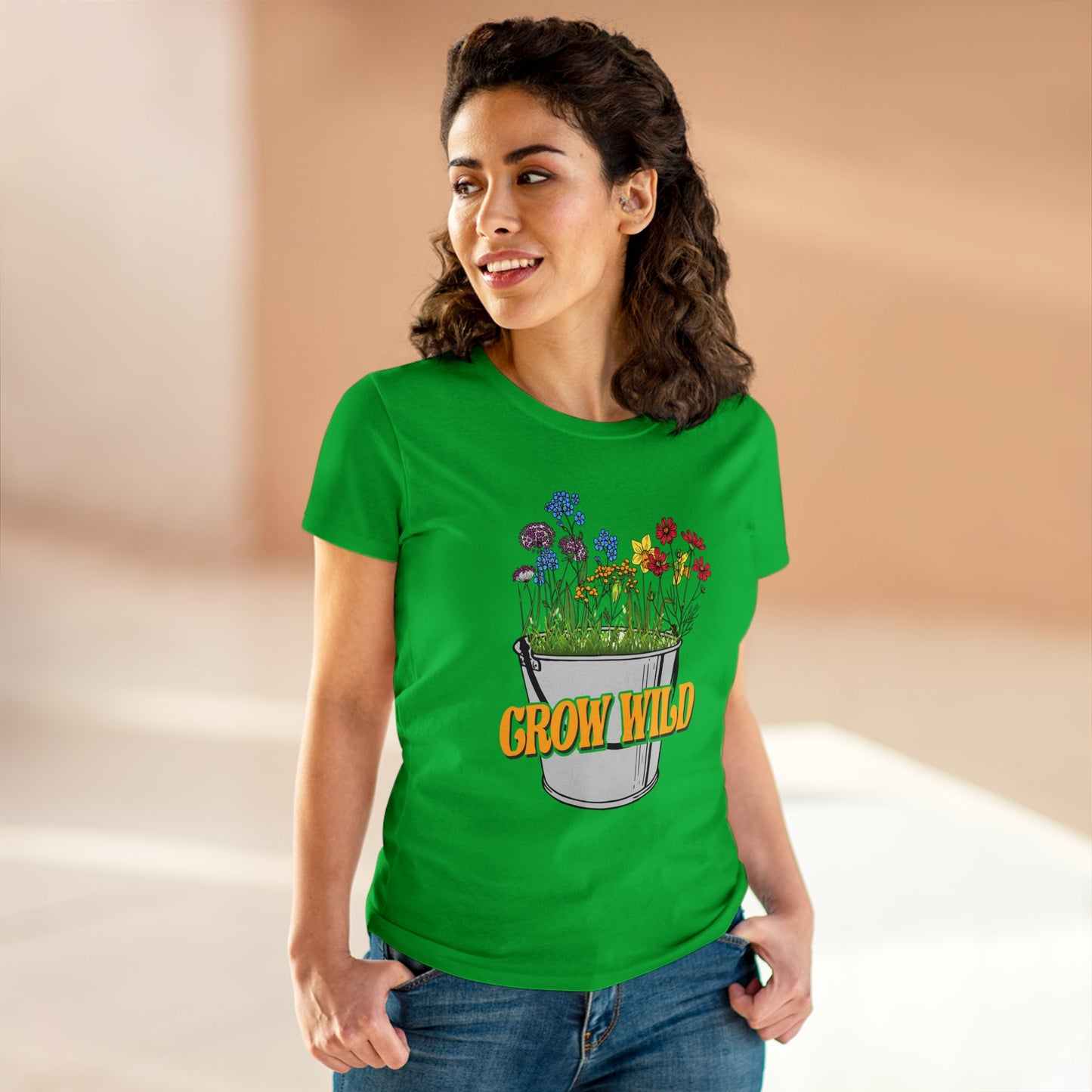 Grow Wild - Gardening - Women's Midweight Cotton Tee