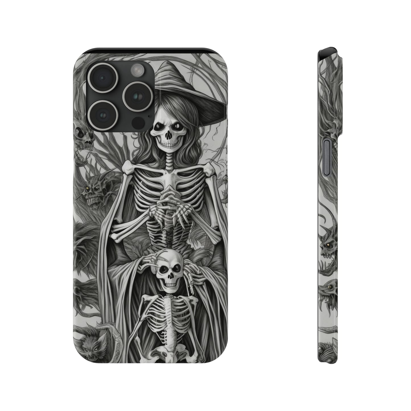 Skeleton Witch - Phone Case