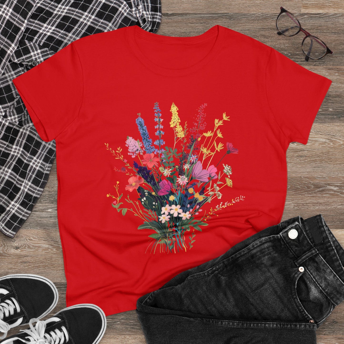 Wildflowers - Women's Midweight Cotton Tee