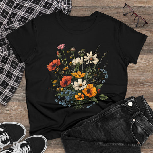 Wildflowers - Women's Midweight Cotton Tee