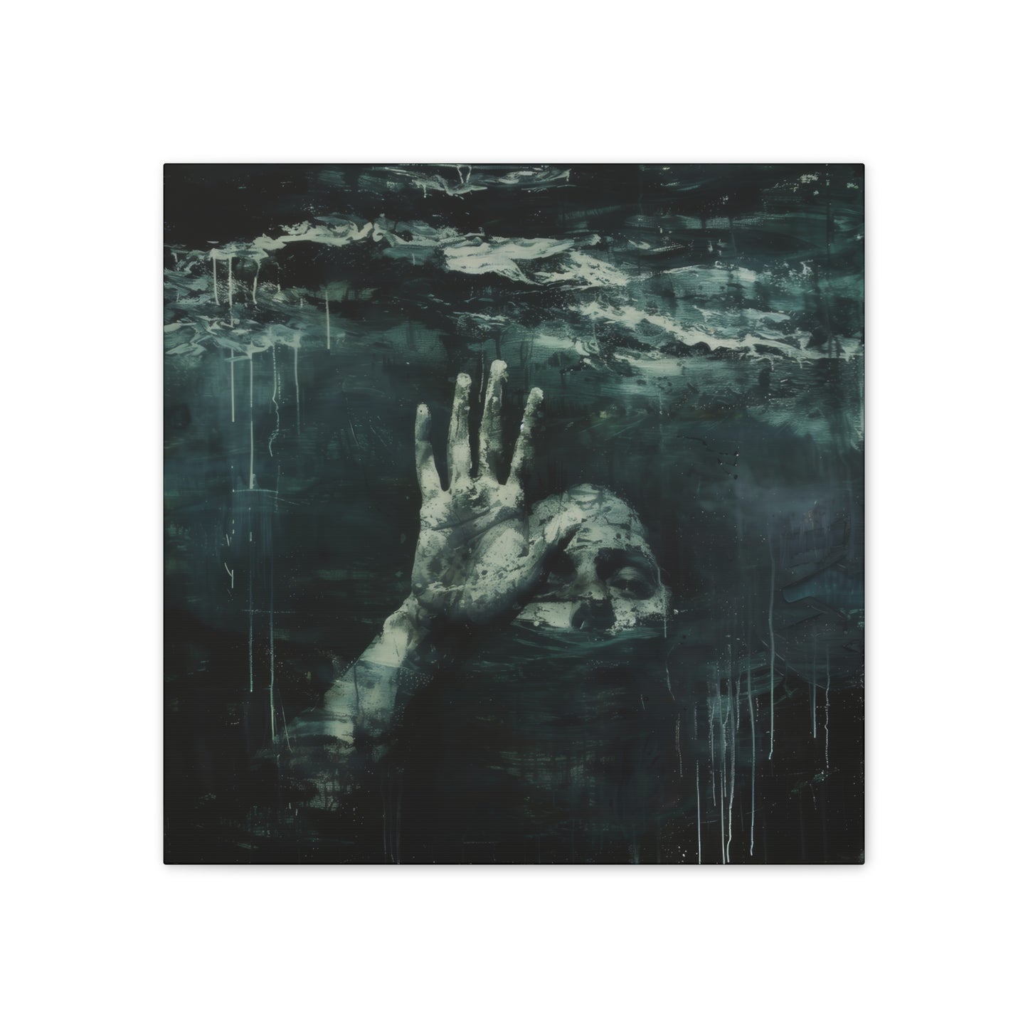 Not Waving But Drowning - Canvas Stretched, 0.75"