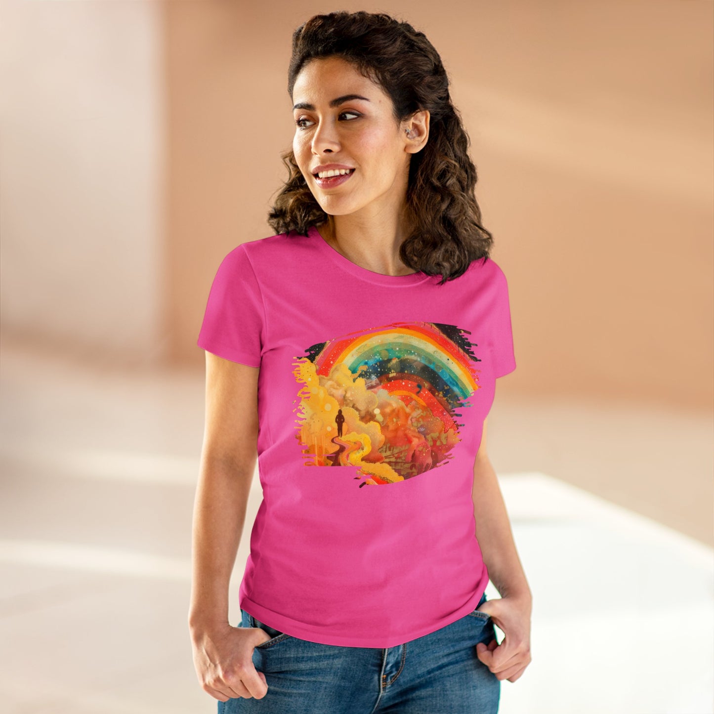 Chasing Rainbows - Women's Midweight Cotton Tee