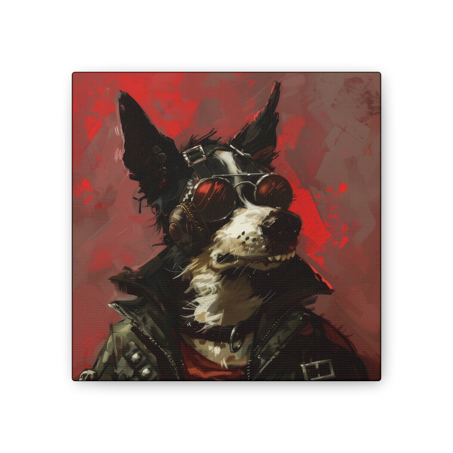 Punk Dog - Canvas Stretched, 0.75"