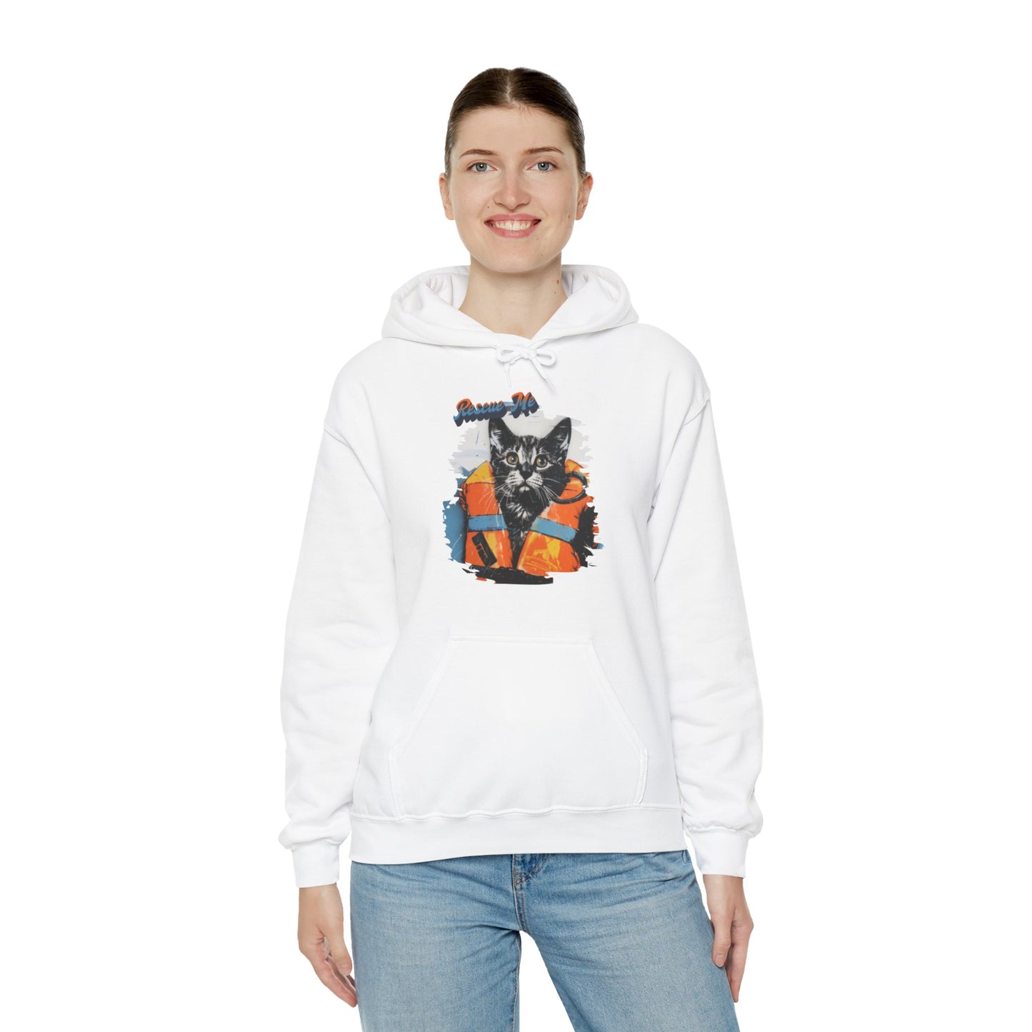 Rescue Cat - Unisex Heavy Blend™ Hooded Sweatshirt