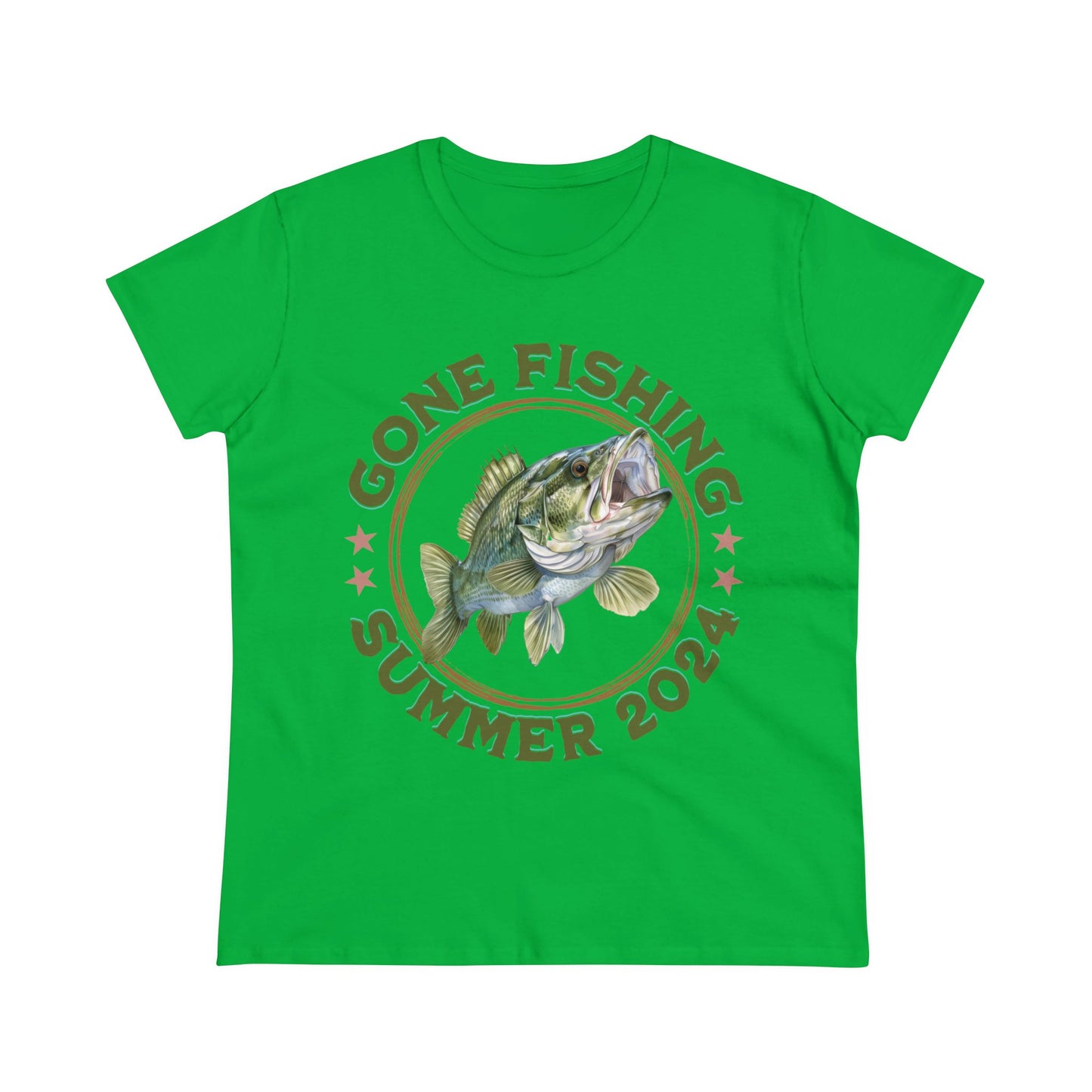 Gone Fishing - Women's Midweight Cotton Tee