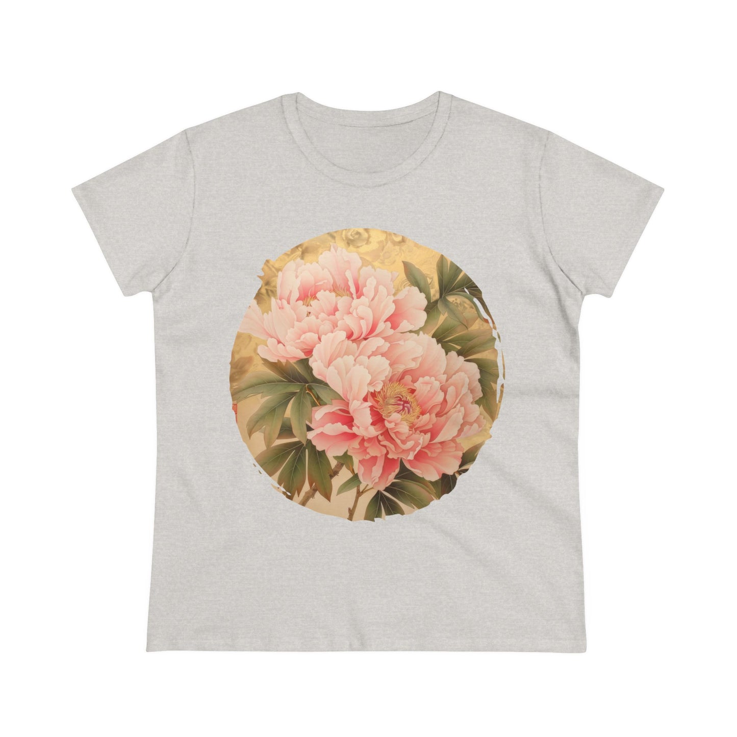 Peony - Flower - Women's Midweight Cotton Tee