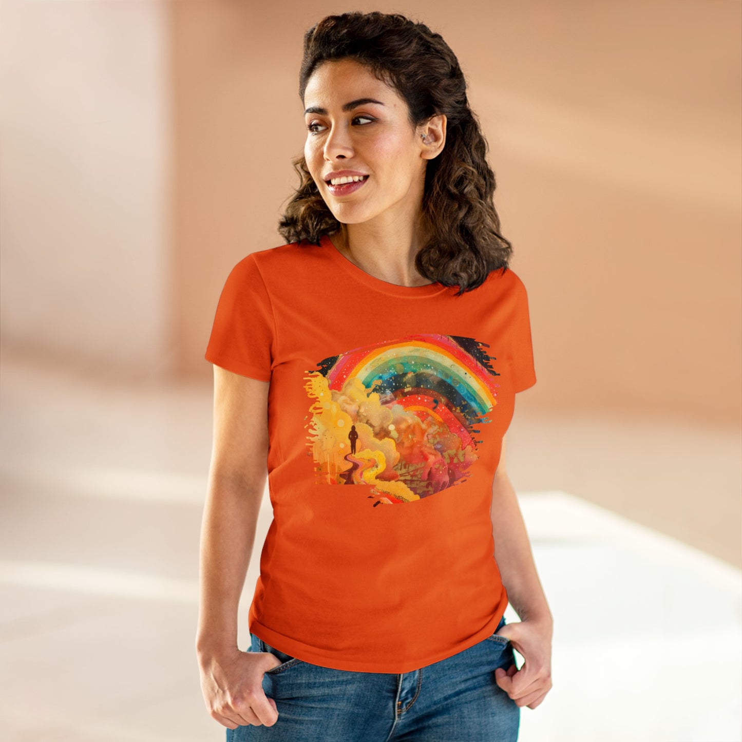 Chasing Rainbows - Women's Midweight Cotton Tee