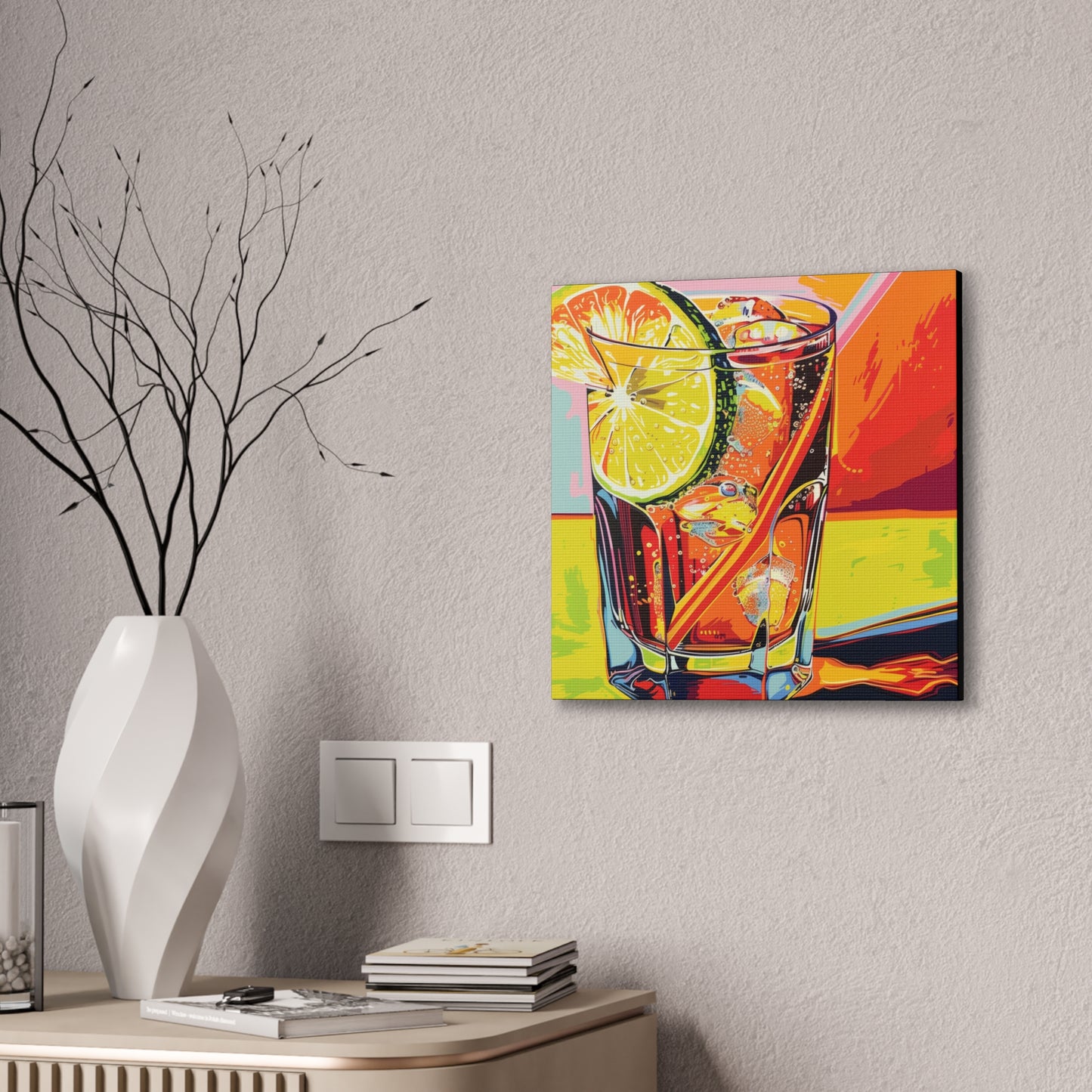 Summer Drinks - Canvas Stretched, 0.75"