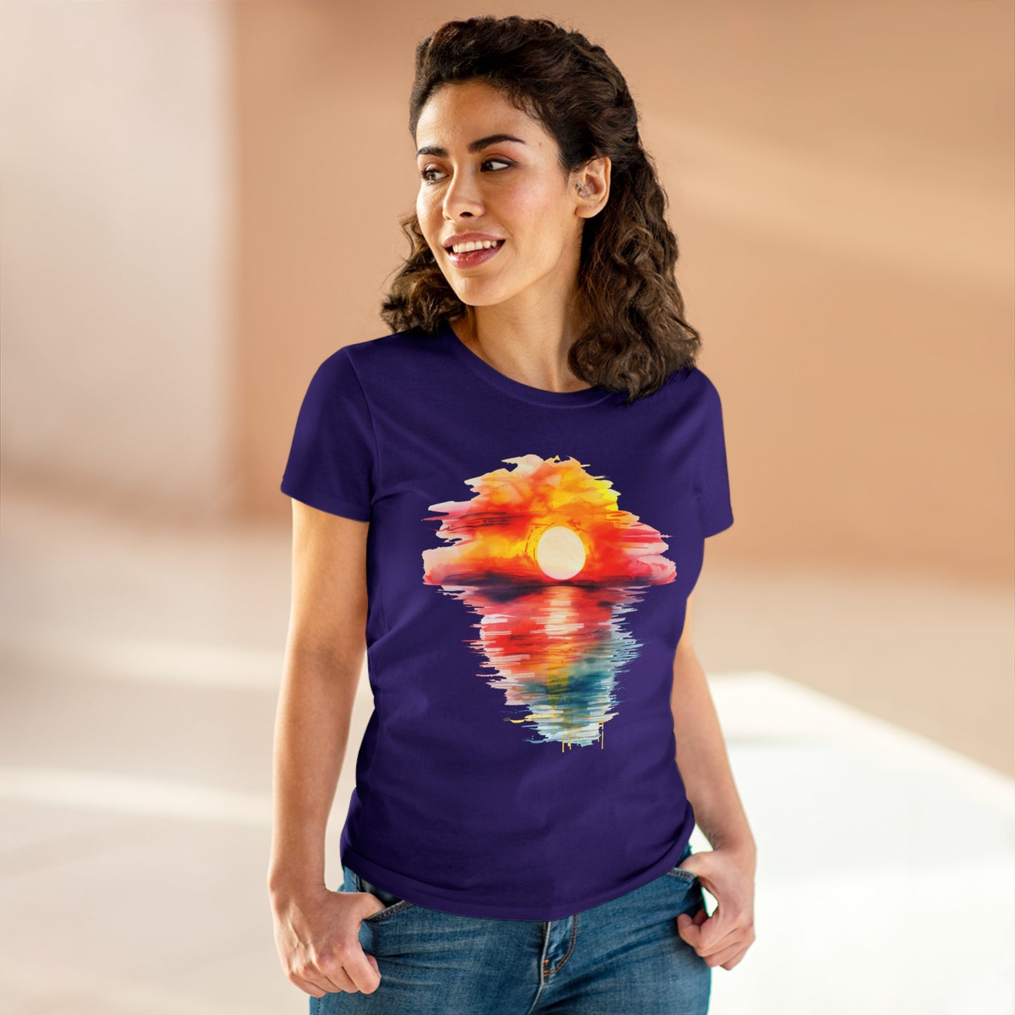 Sunrise - Women's Midweight Cotton Tee