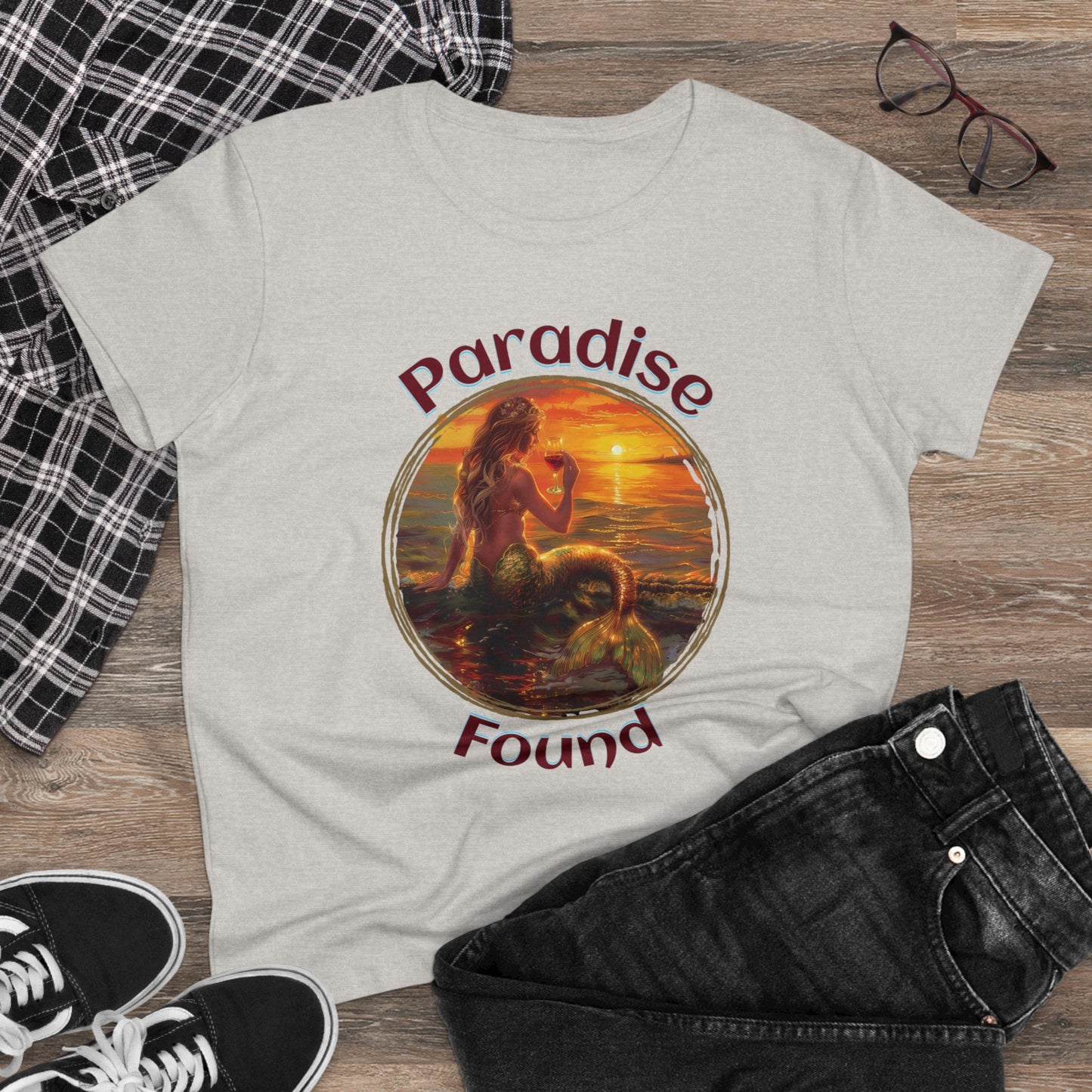 Paradise Found - Women's Midweight Cotton Tee