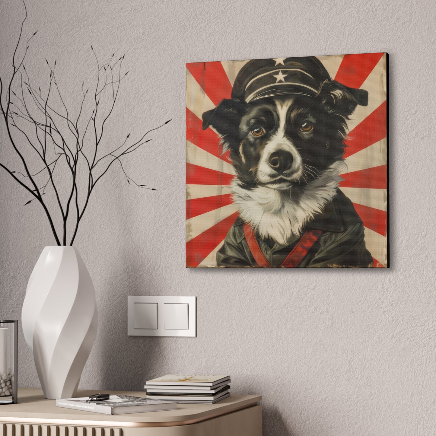 Comrade Canine - Canvas Stretched, 0.75"