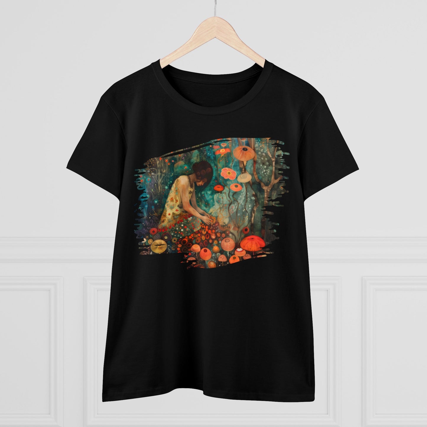 Mushroom Girl - Women's Midweight Cotton Tee