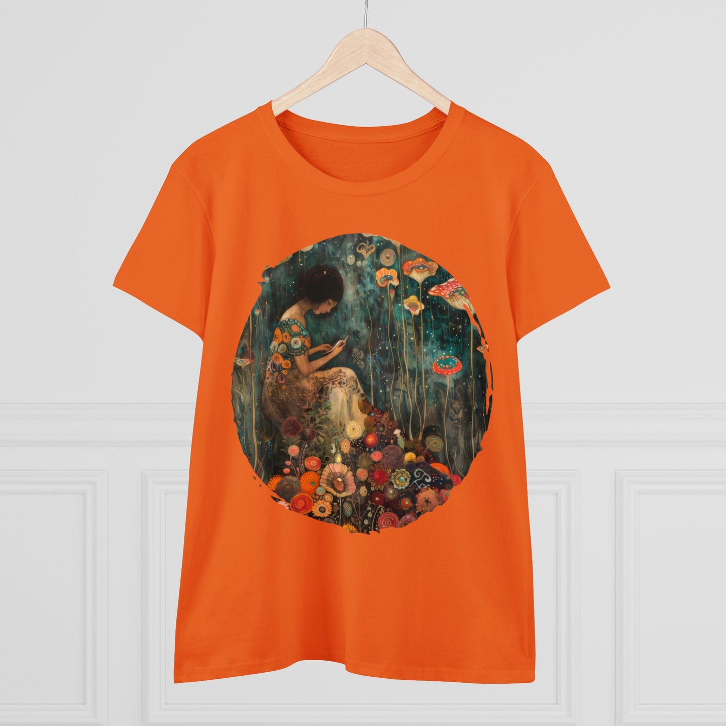 Mushroom Girl - Women's Midweight Cotton Tee