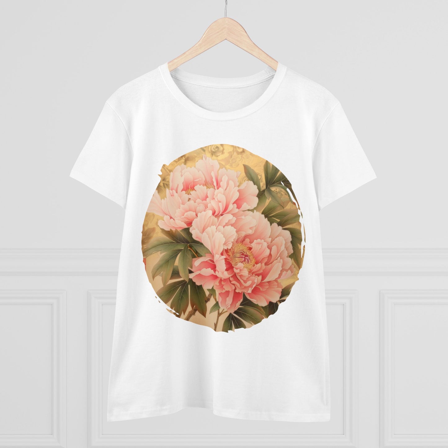 Peony - Flower - Women's Midweight Cotton Tee