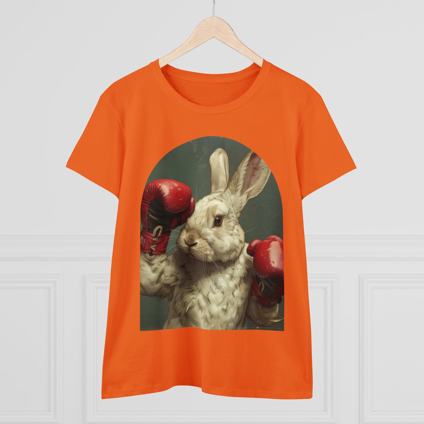 Boxing Rabbit - Women's Midweight Cotton Tee