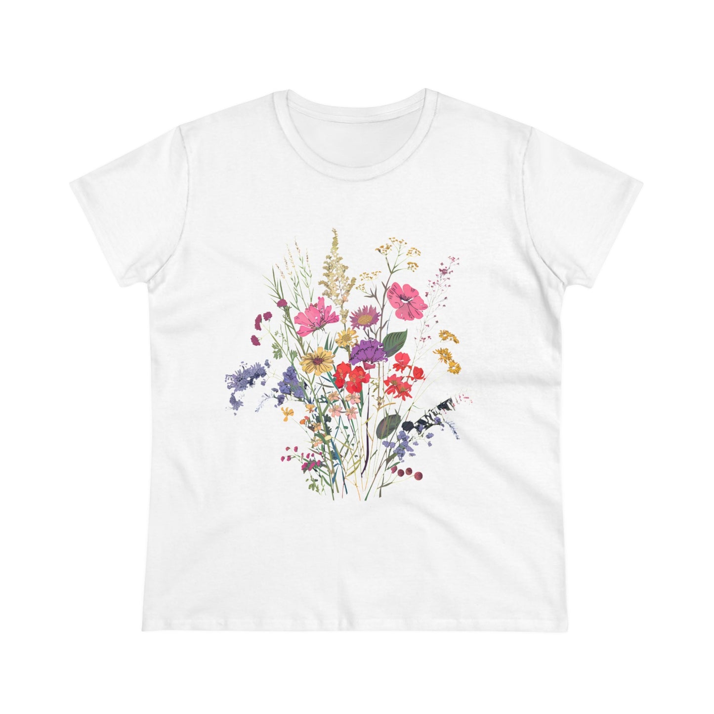 Wildflowers - Women's Midweight Cotton Tee