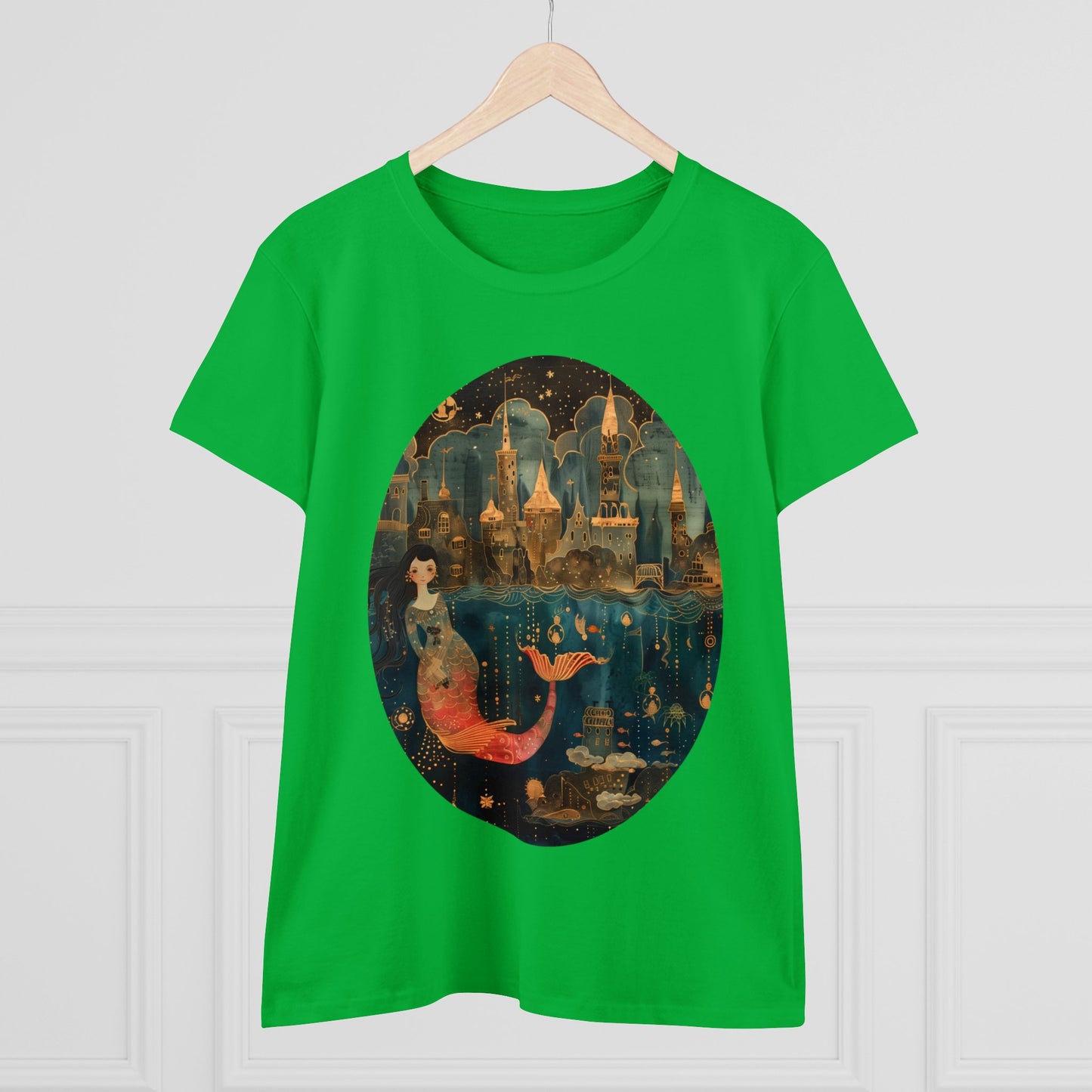 Mermaid - Fantasy - Women's Midweight Cotton Tee