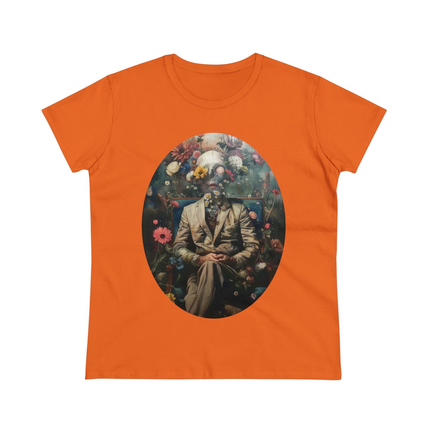 Flowers on My Mind - Women's Midweight Cotton Tee