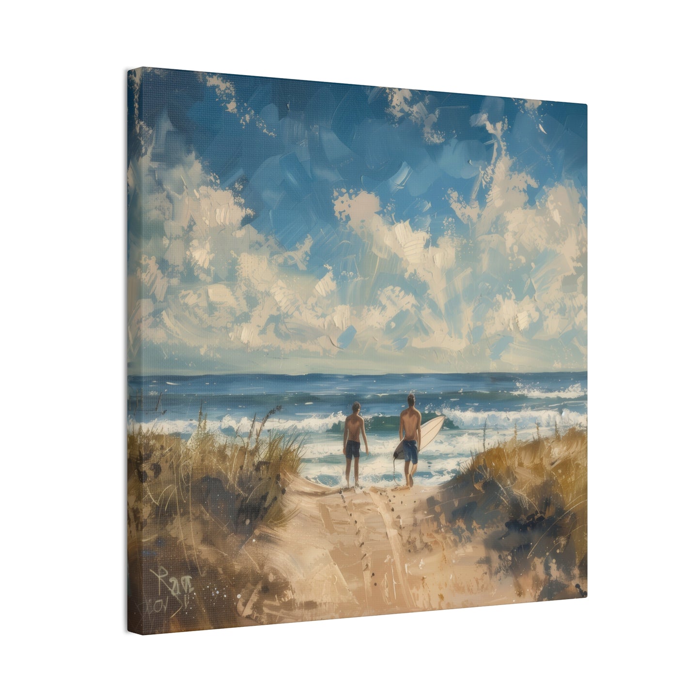 Surf Morning - Canvas Stretched, 0.75"