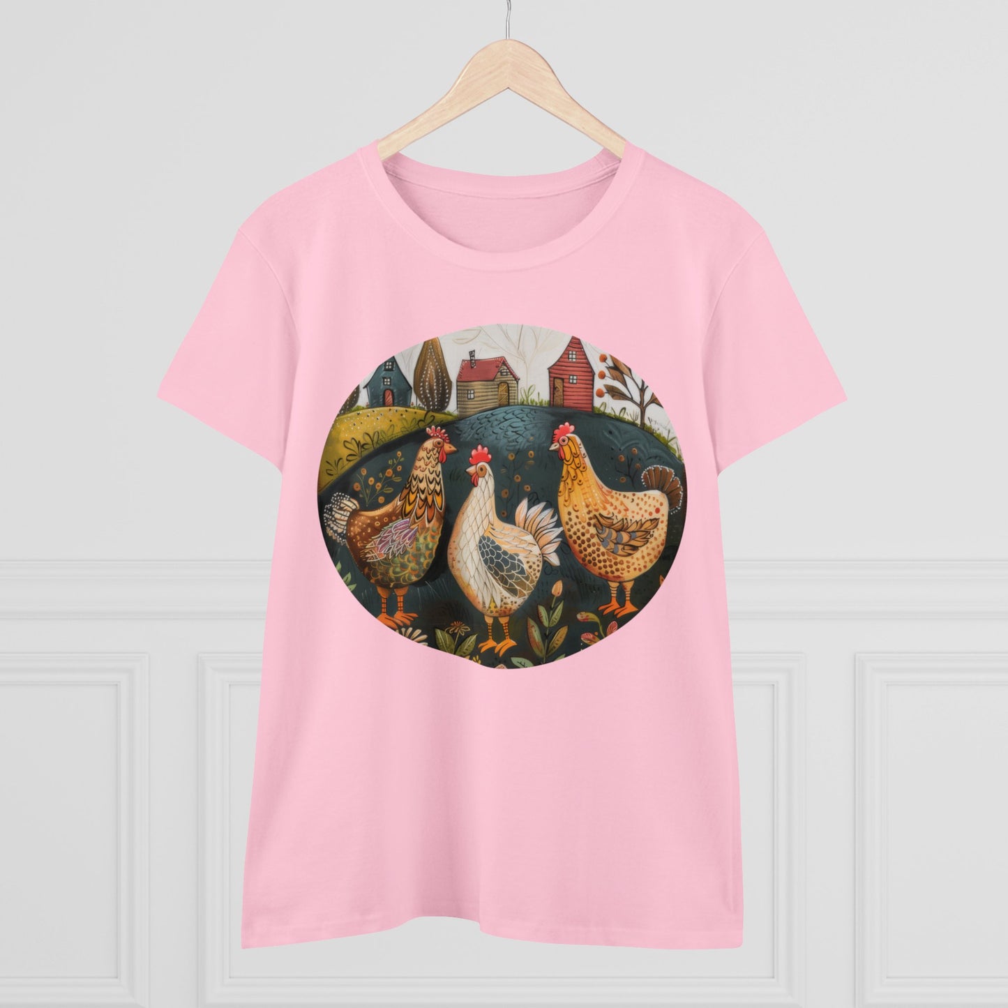 Chickens - Women's Midweight Cotton Tee