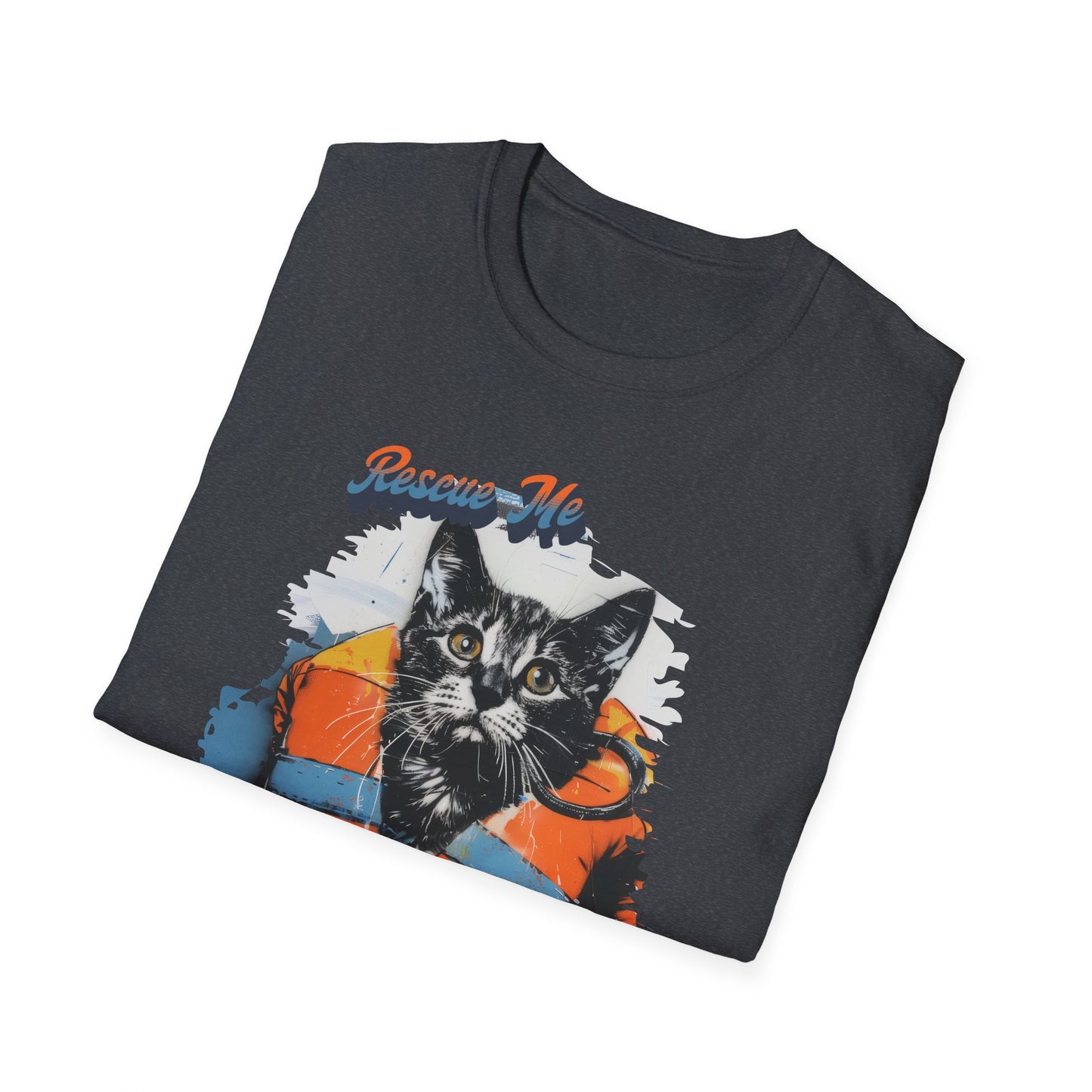 Rescue Cat - Unisex Softstyle T-Shirt