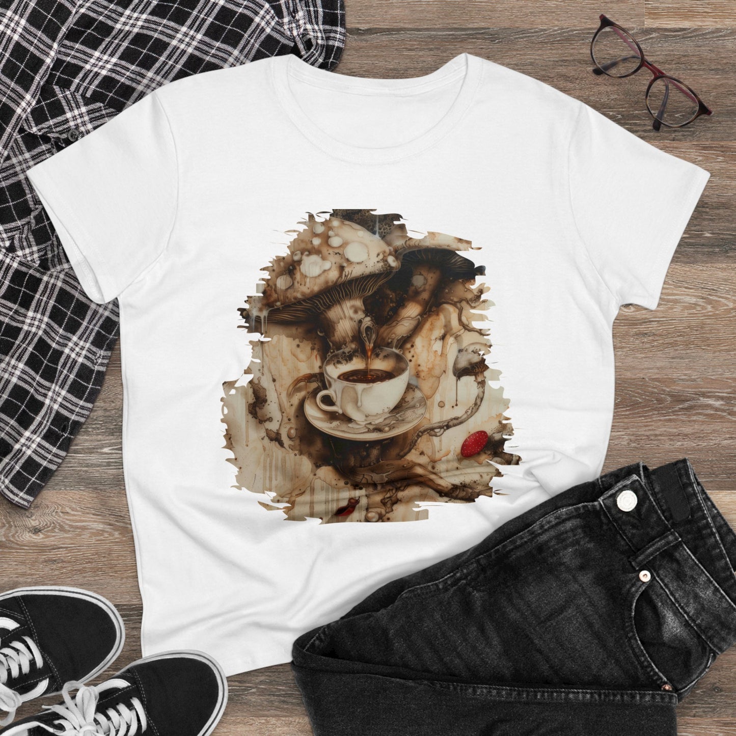 Organic Coffee - Women's Midweight Cotton Tee