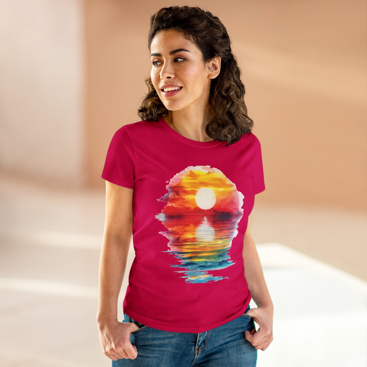 Sunrise - Women's Midweight Cotton Tee