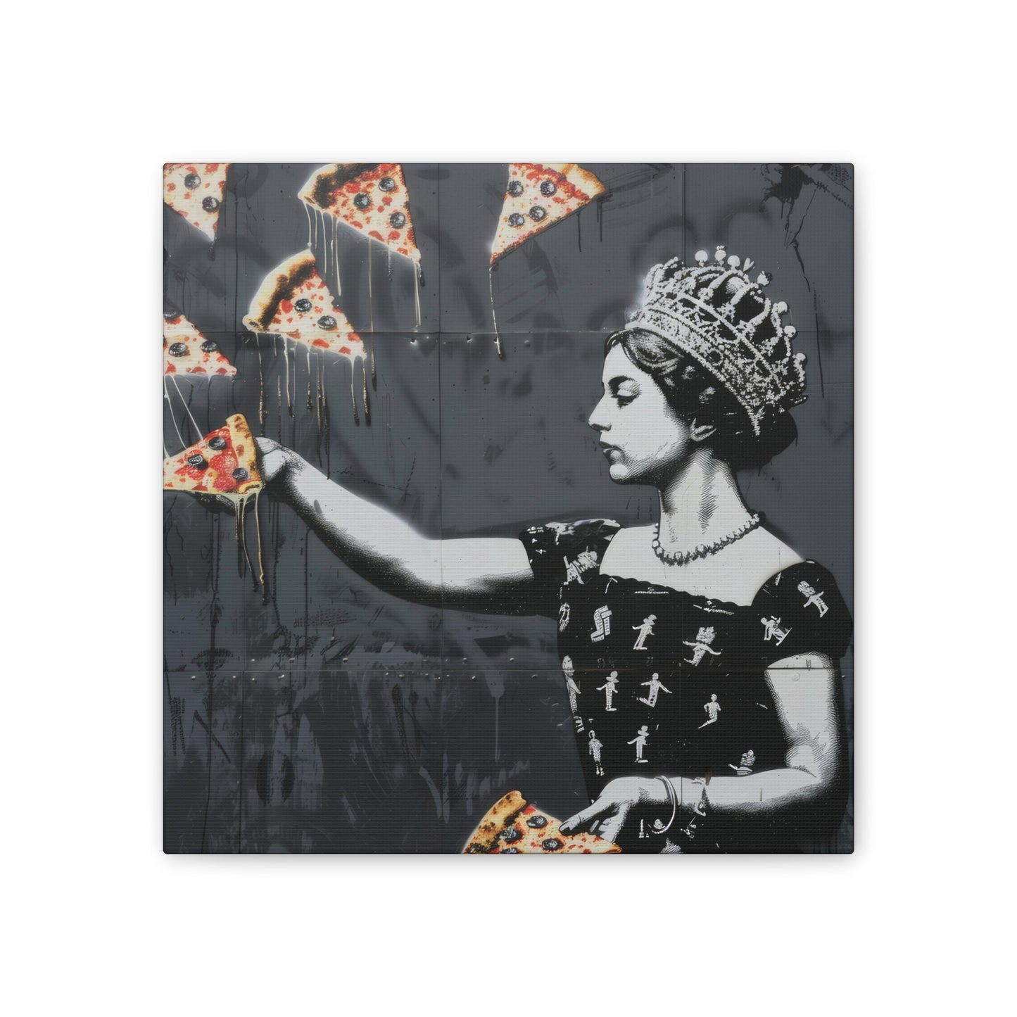 Pizza Queen - Canvas Stretched, 0.75"