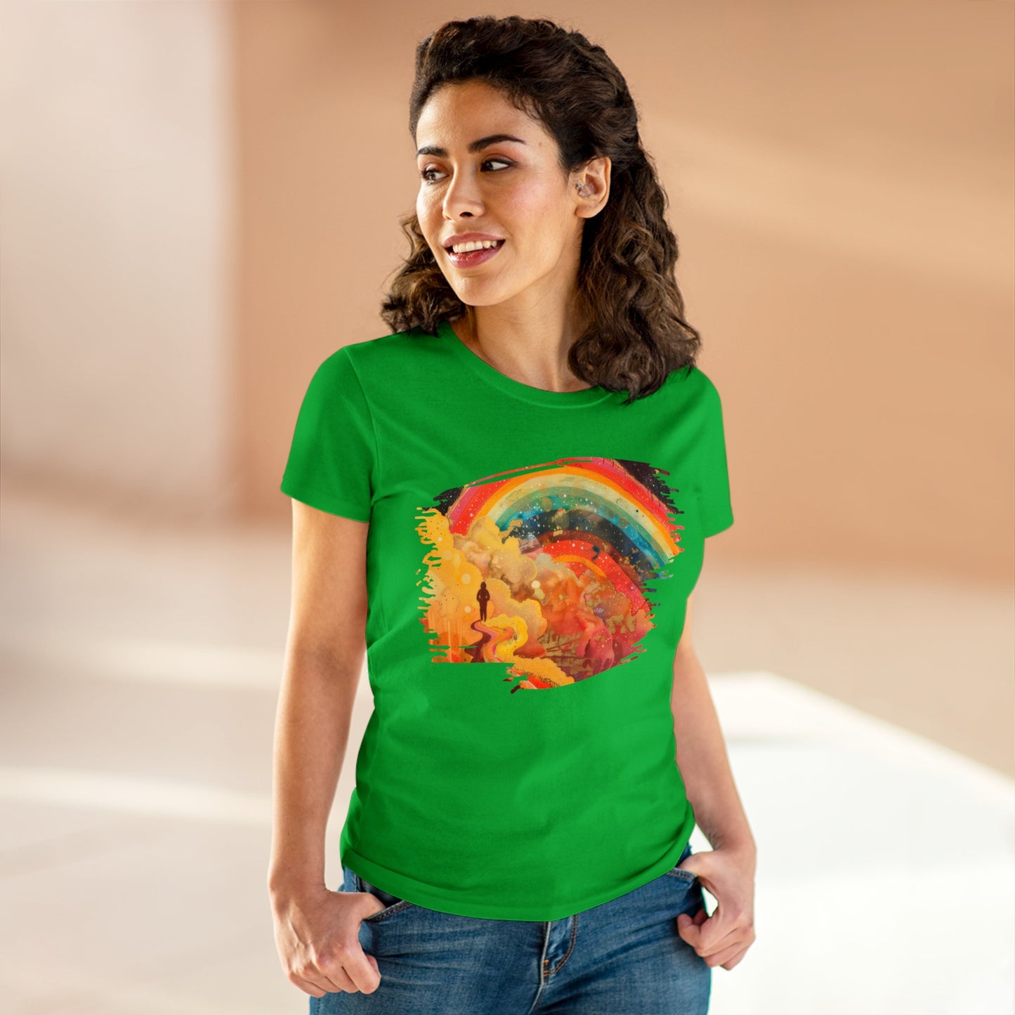 Chasing Rainbows - Women's Midweight Cotton Tee