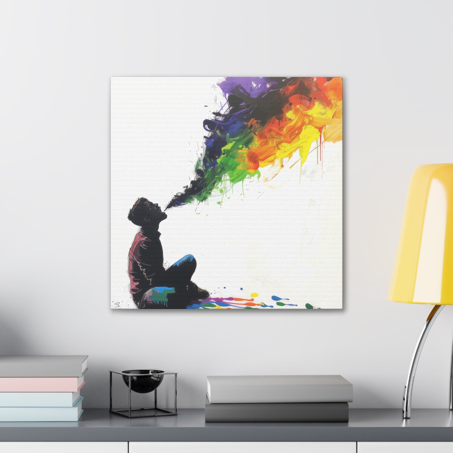 Rainbow Breath - Canvas Stretched, 0.75"