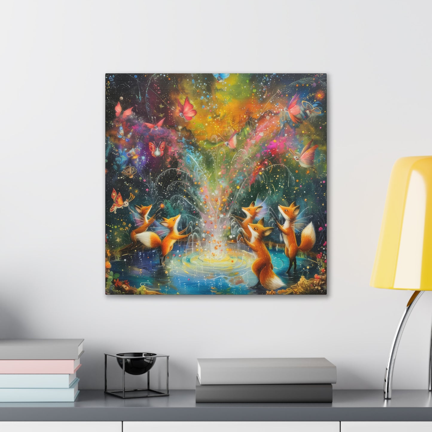 Fairy Fox Festival - Canvas Stretched, 0.75"