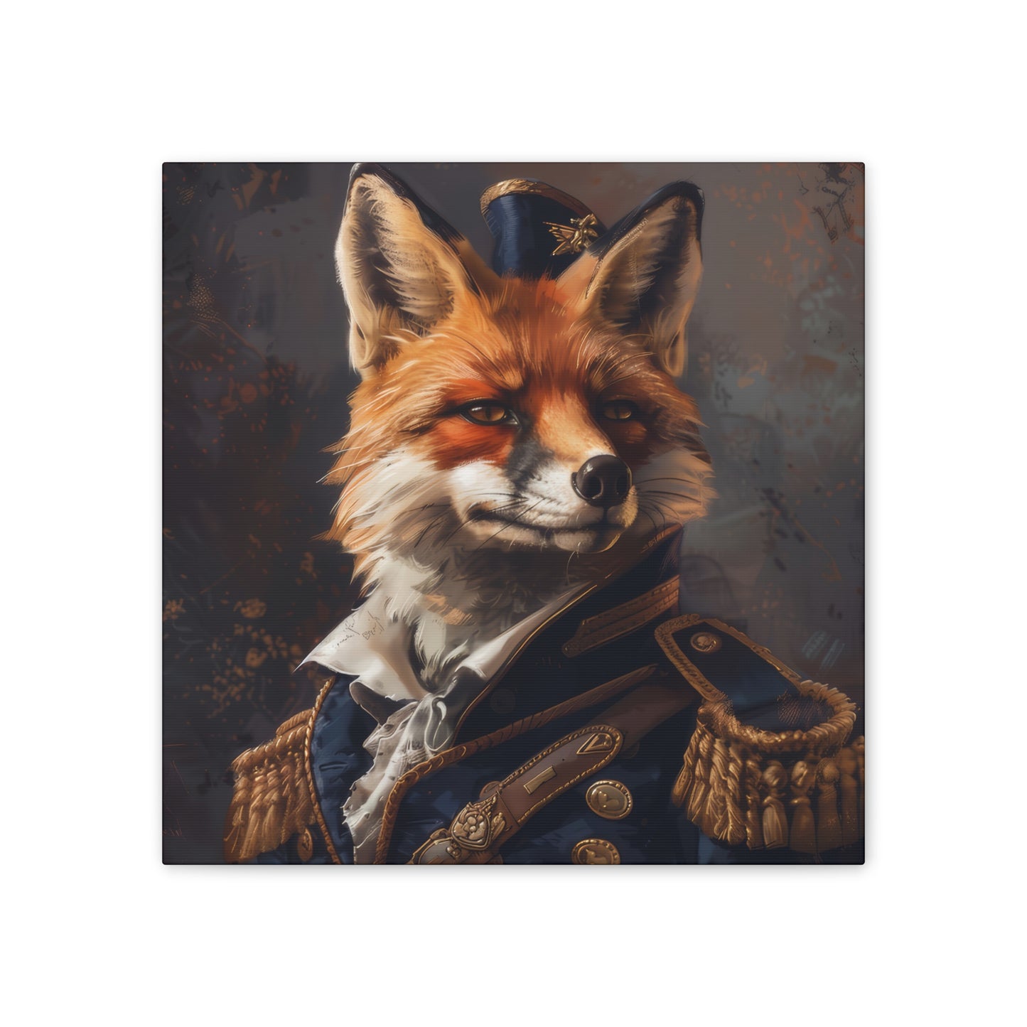 Captain Fox - Canvas Stretched, 0.75"