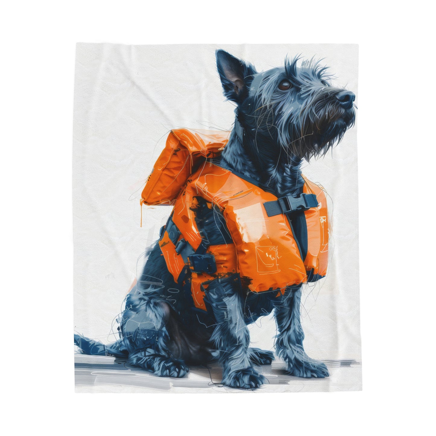 Rescue Dog - Velveteen Plush Blanket