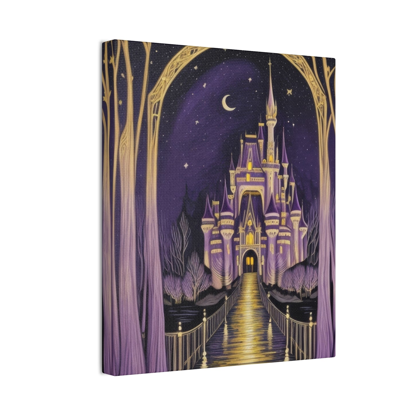 Purple Castle - Canvas Stretched, 0.75"