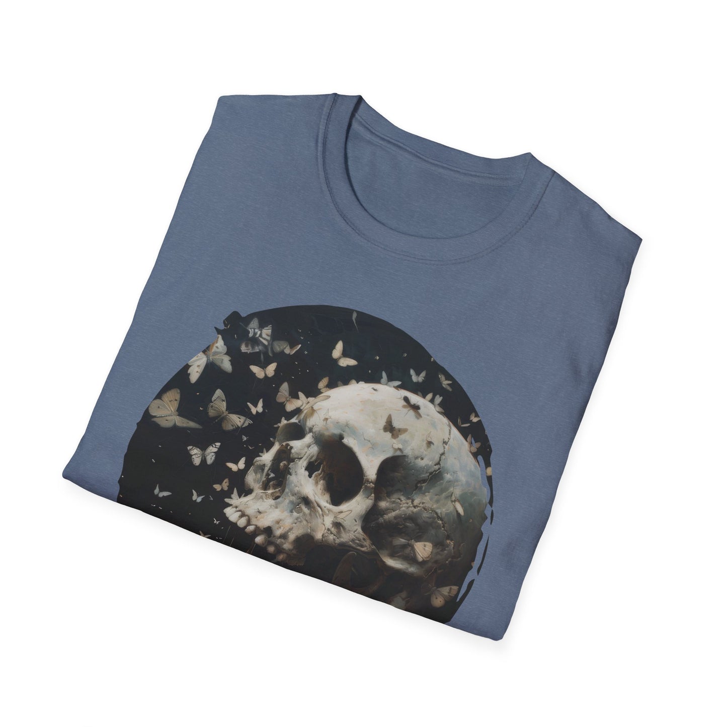 Skulls and Butterflies - Unisex Softstyle T-Shirt