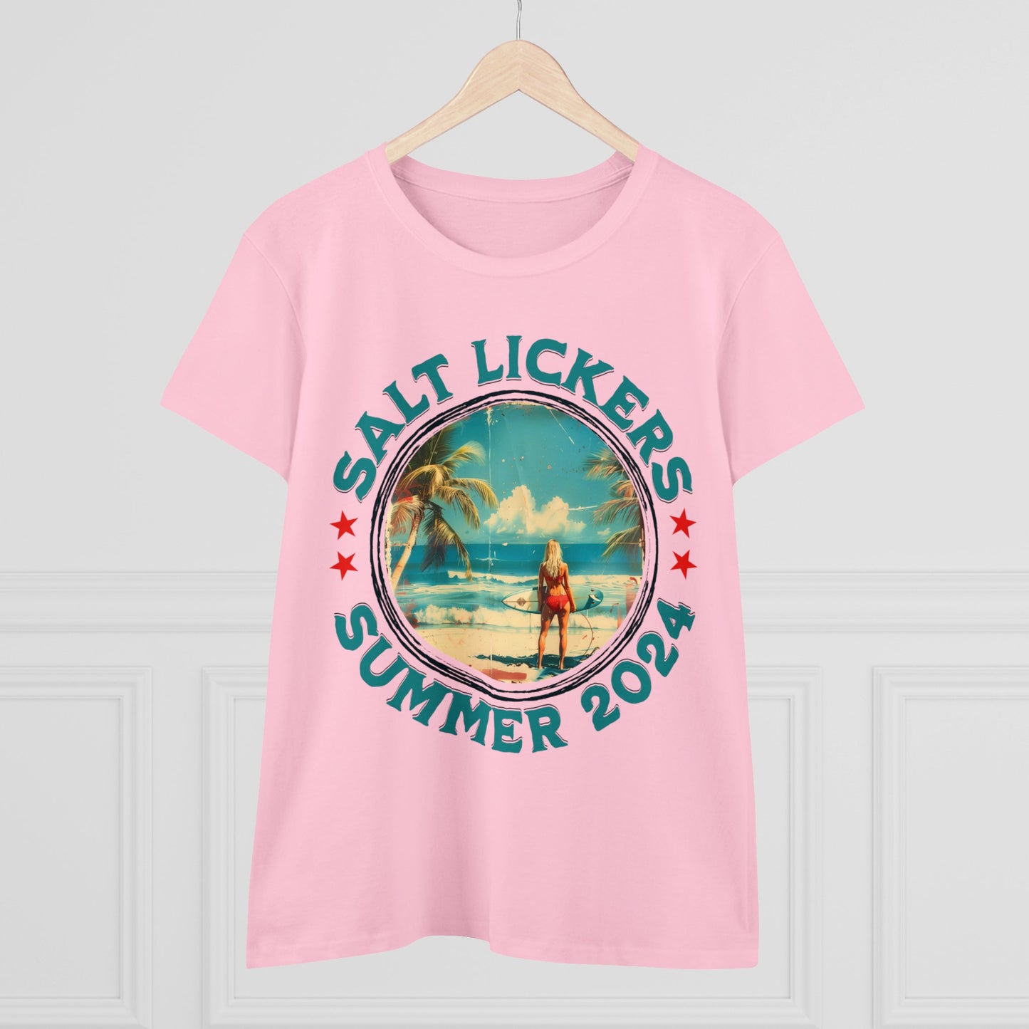 Surfing - Women's Midweight Cotton Tee