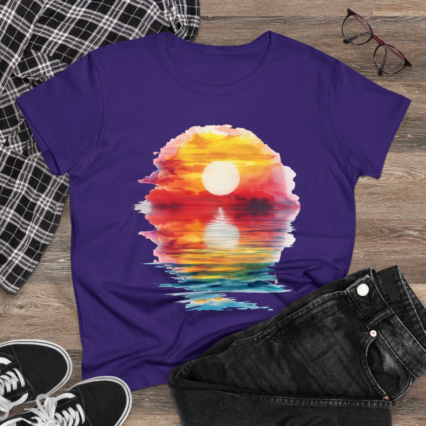 Sunrise - Women's Midweight Cotton Tee