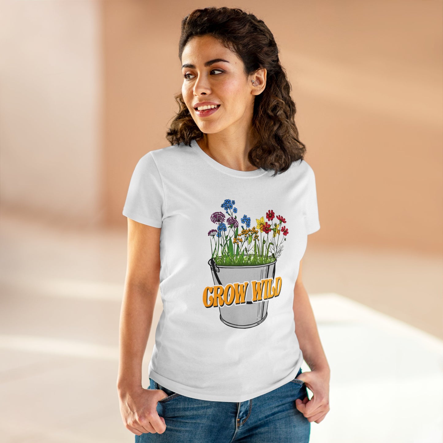 Grow Wild - Gardening - Women's Midweight Cotton Tee