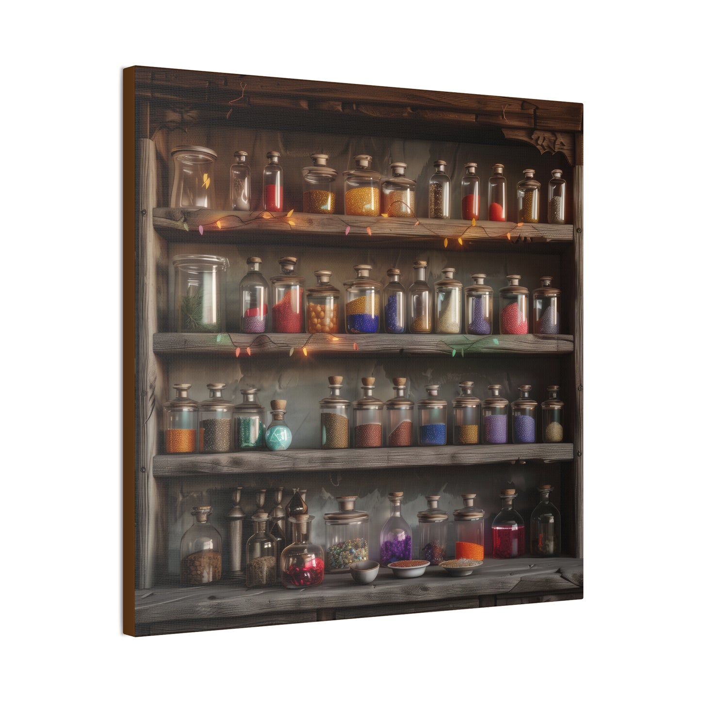 Apothecary Shelves - Canvas Stretched, 0.75"