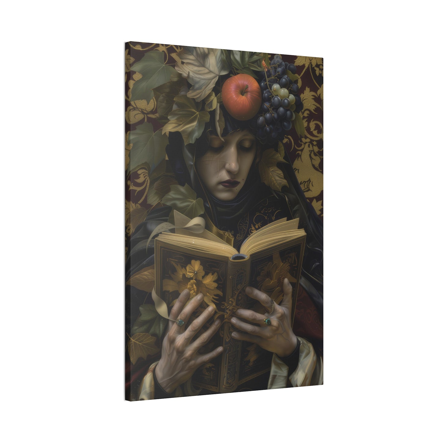 Solemn Book - Canvas Stretched, 0.75"