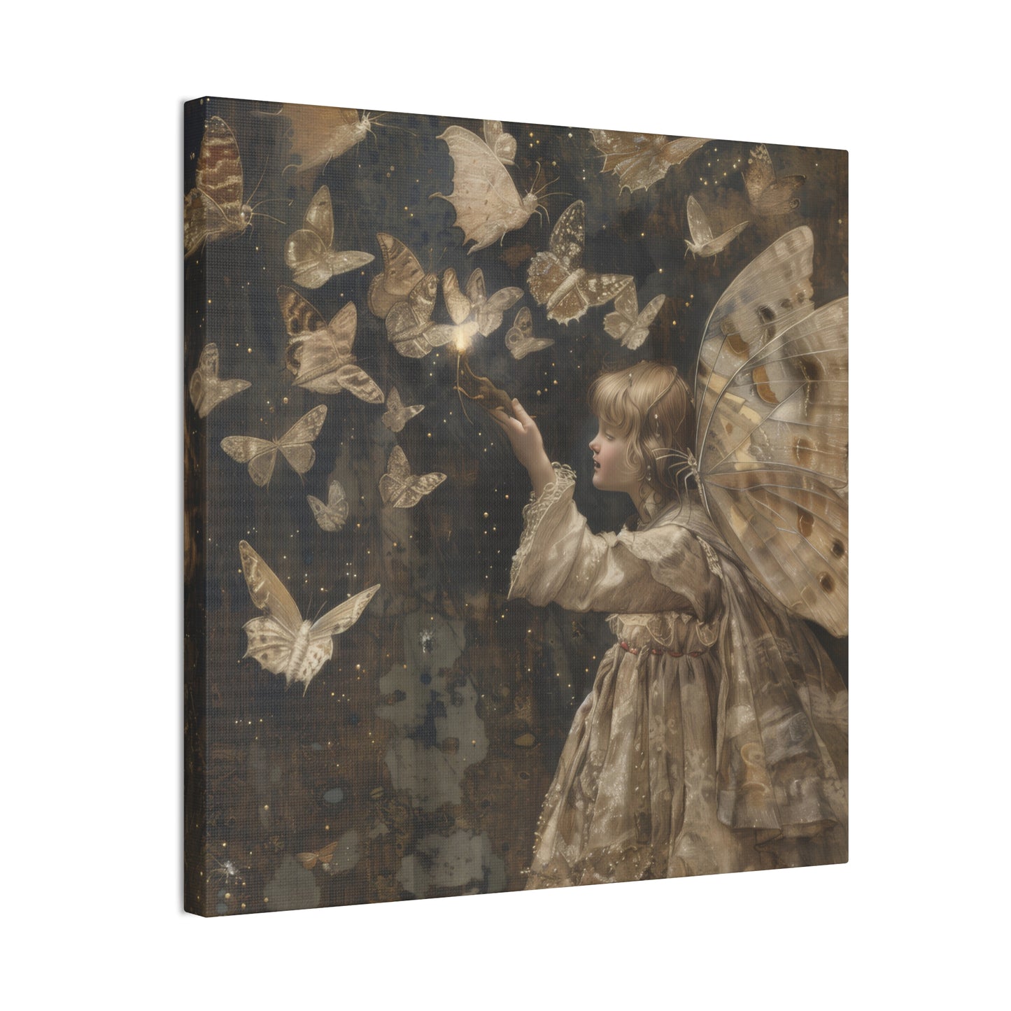 Butterflies and Fairies  - Canvas Stretched, 0.75"