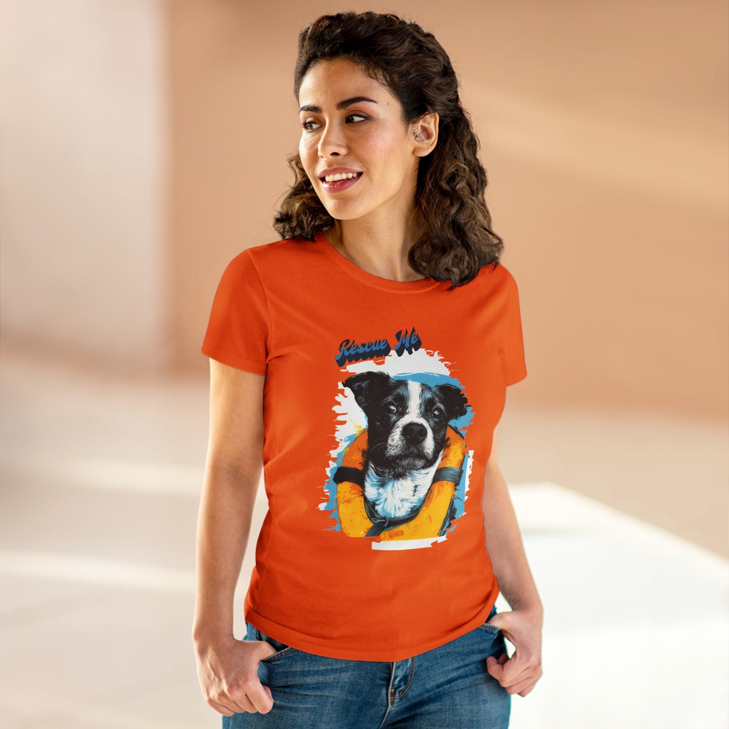 Rescue Dog - Women's Midweight Cotton Tee