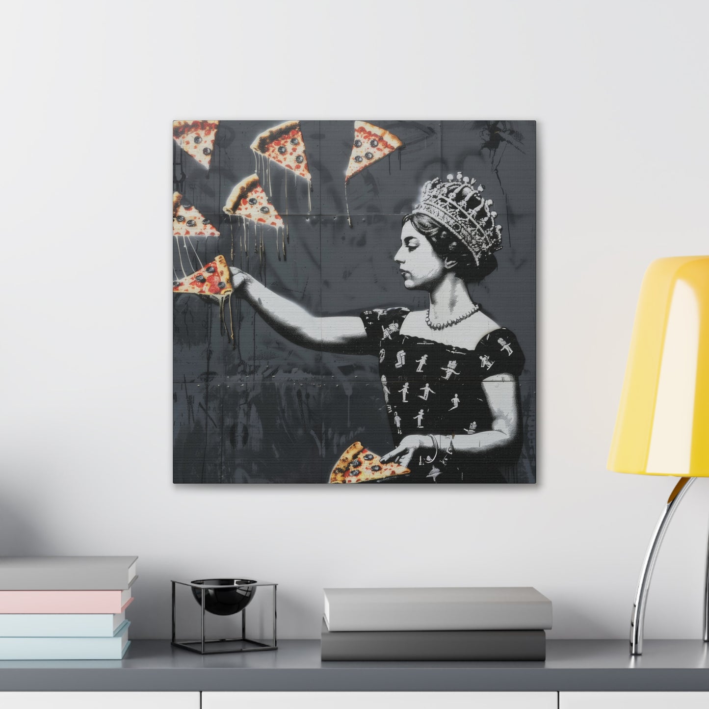 Pizza Queen - Canvas Stretched, 0.75"