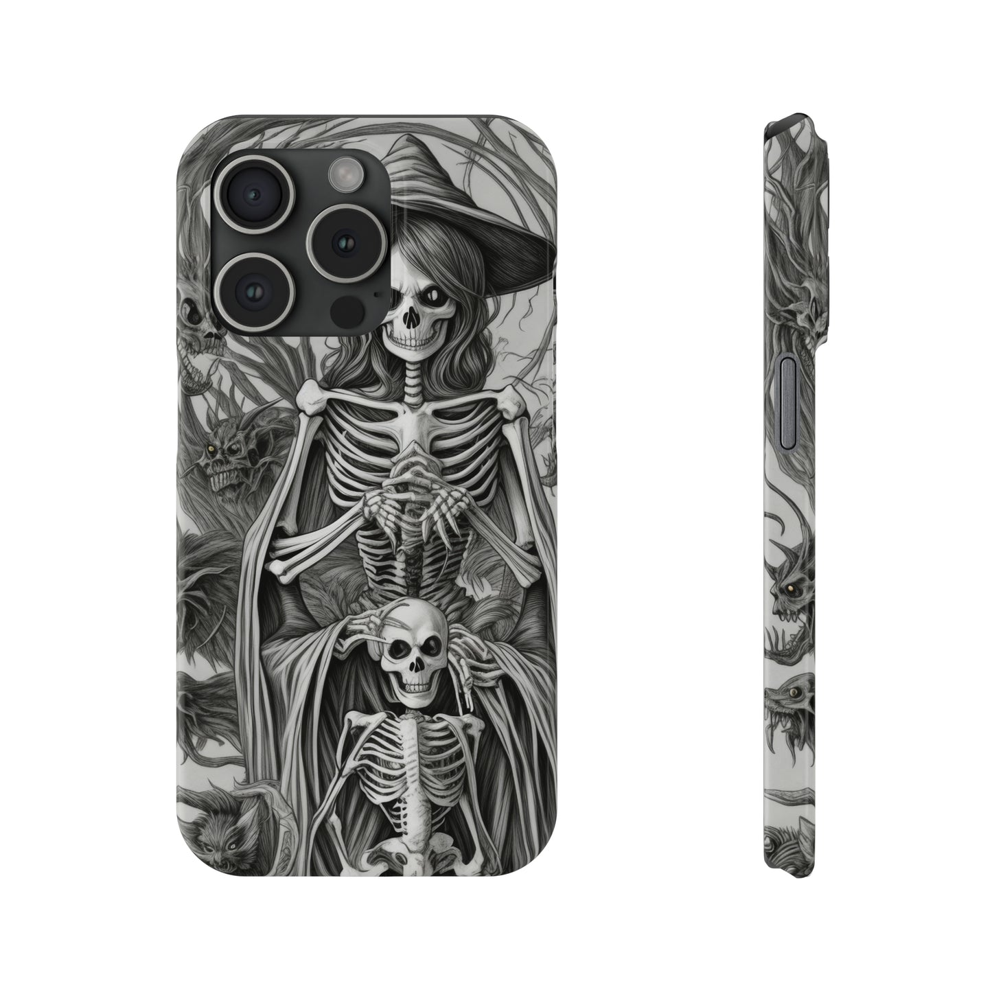 Skeleton Witch - Phone Case