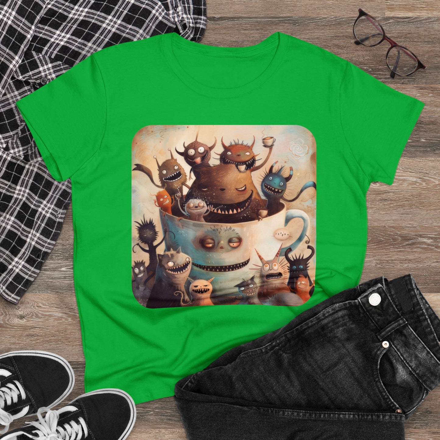 Coffee Critters - Women's Midweight Cotton Tee